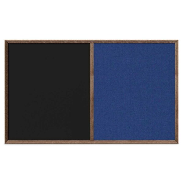 United Visual Products Slim Style Indoor Enclosed Corkboard, 18 UV501SC-SATIN-PEARL - main